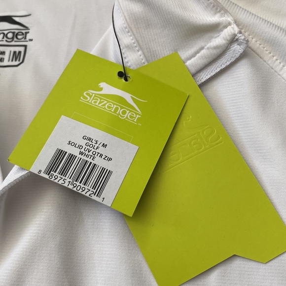 NWT Slazenger Girl’s Golf Quarter Zip-up, Size M - Picture 7 of 9